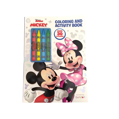 LIBRO DE ACTIVIDADES PARA COLOREAR DE MICKEY Y MINNIE 24 PG