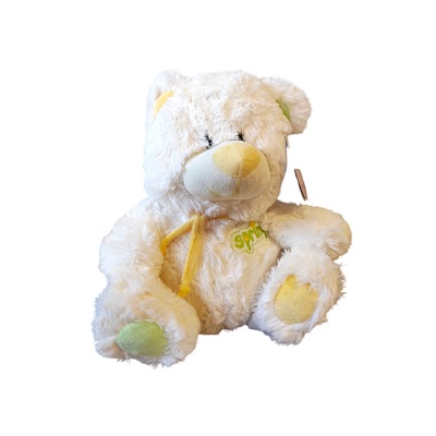 PELUCHE DE OSO COLOR BLANCO 25 X 18 CM
