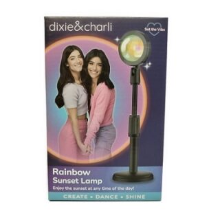 LAMPARA PROYECTOR DE PUESTA DE SOL DE ARCO IRIS DIXIE & CHAR