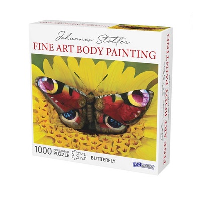 ROMPECABEZAS PINTURA CORPORAL MARIPOSA DE 1000 PC