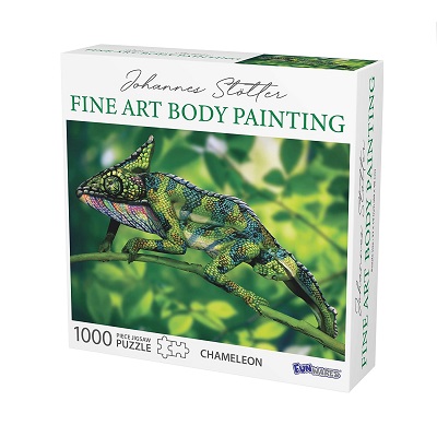ROMPECABEZAS PINTURA CORPORAL CAMALEON DE 1000 PC