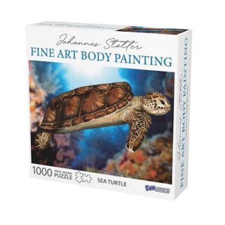 ROMPECABEZAS PINTURA CORPORAL TORTUGA DE 1000 PC
