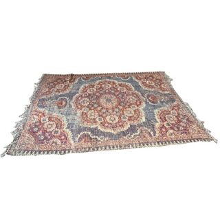 ALFOMBRA DE CHENILLA DE YUTE TEJIDA A MANO 1.8 X 2.7 MTS