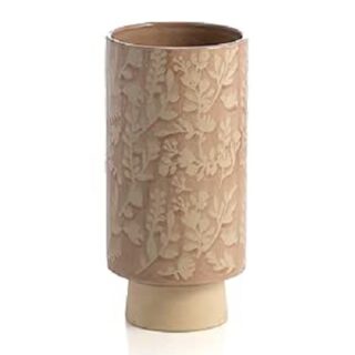 FLORERO DE CERAMICA COLOR GRIS 27 CM