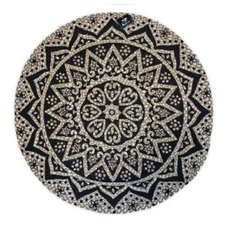 ALFOMBRA REDONDA DE YUTE 90 CM