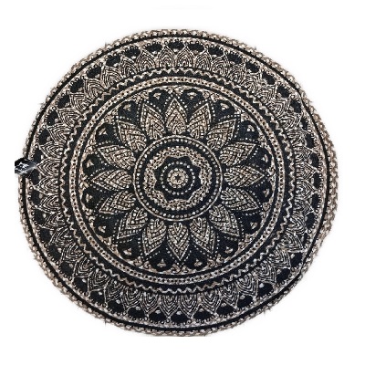 ALFOMBRA REDONDA DE YUTE 90 CM