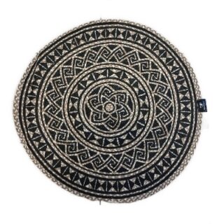 ALFOMBRA REDONDA DE YUTE 90 CM