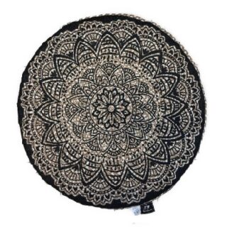 ALFOMBRA REDONDA DE YUTE 90 CM