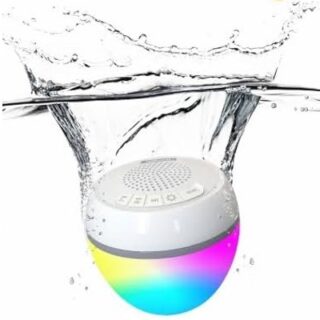 BOCINA CON BLUETOOH IMPERMEABLE RECARGABLE IJOY LUCES LED