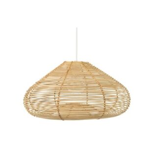 LAMPARA DE MIMBRE TEJIDO 21 X 10.5 CM