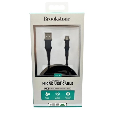 CABLE MICRO USB TRENZADO DE 132 CM BROOKSTONE