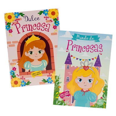 LIBRO PARA COLOREAR PRINCESAS 80 PAG