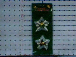 ADORNO NAVIDEÑO PLASTICO P/ARBOL-ESTRELLAS 2PC NO.YT-5121/1