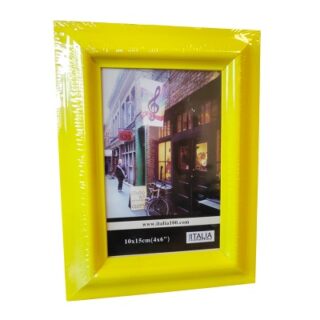 MARCO PARA FOTO COLOR AMARILLO 10 X 15 CM