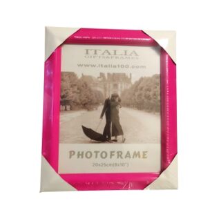 MARCO PARA FOTO COLOR ROSADO 20 X 25 CM