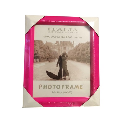 MARCO PARA FOTO COLOR ROSADO 20 X 25 CM