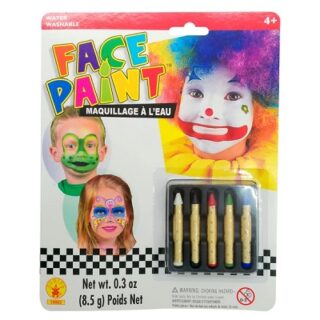 SET DE BARRAS DE PINTURA FACIAL 5 PC PINTA CARITAS