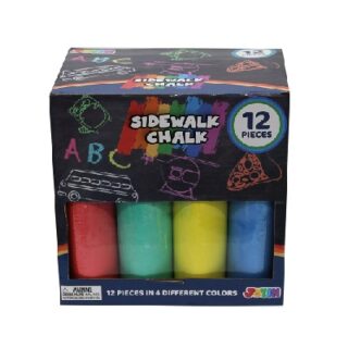 TIZA JUMBO LAVABLE NO TOXICA DE 12 PC