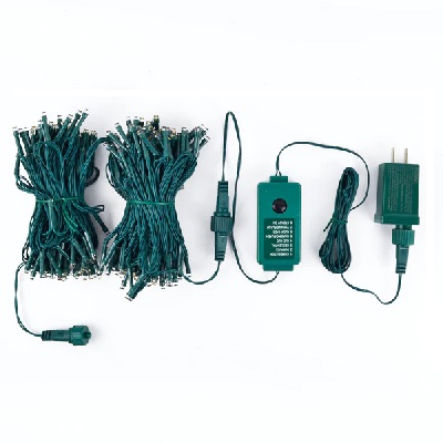 SET DE LUCES NAVIDEÑAS BLANCAS CALIDAS 200 LED 65.3 FEET