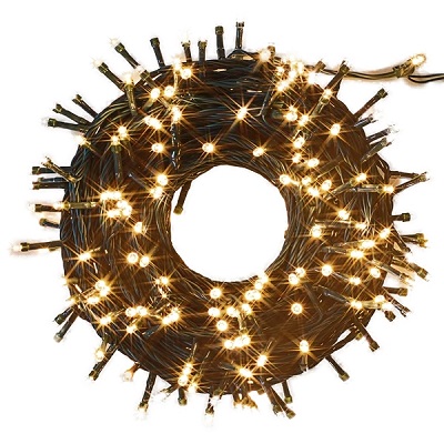 LUCES NAVIDEÑAS 250 LED BLANCO CALIDO 81.7 FEET