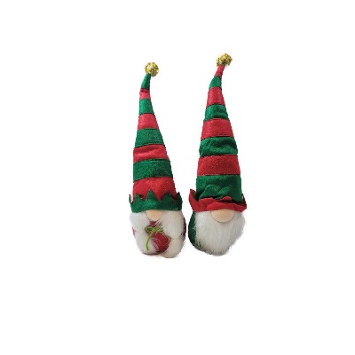 PAREJA DE ELFOS NAVIDEÑOS 2 PC 34 CM