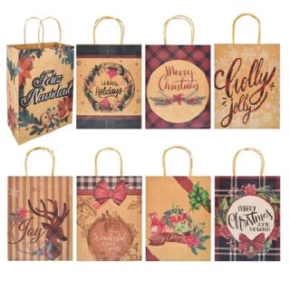 BOLSA NAVIDEÑA 26 X 20 CM