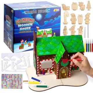 KIT PARA COLOREAR CASA DE NAVIDAD JOYIN