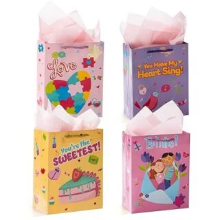 BOLSA PARA REGALO 25 X 20 CM AMOR Y AMISTAD