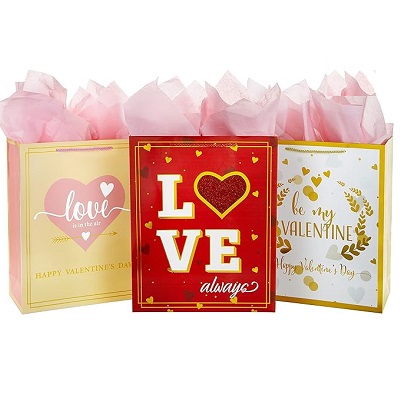 BOLSA PARA REGALO 40.5 X 33 CM AMOR Y AMISTAD