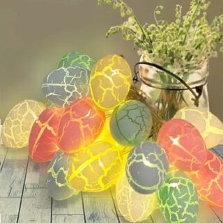 SERIE DE LUCES CON 30 HUEVOS DE PASCUA