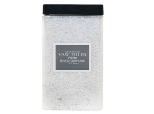 BOTE DE PIEDRAS DECORATIVAS WHITE STONE GRANULES