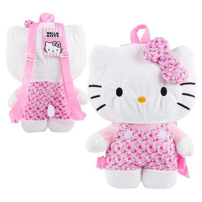 MOCHILA DE PELUCHE DE HELLO KITTY 33 X 26 CM