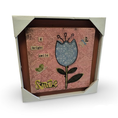 CUADRO DECORATIVO 37 X 37 CM SMILE