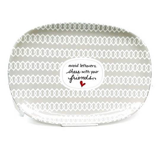 PLATO OVALADO DE CERAMICA 36 CM