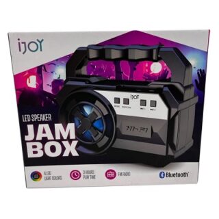 BOCINA BLUETOOTH CON LUZ LED RECARGABLE Y USB