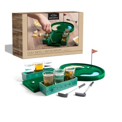 JUEGO DE BEBIDA MINI GOLF DE 6 TIROS - STUDIO MERCANTILE