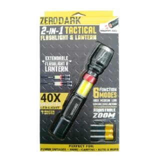 LINTERNA TACTICA ZERO DARK 2 EN 1
