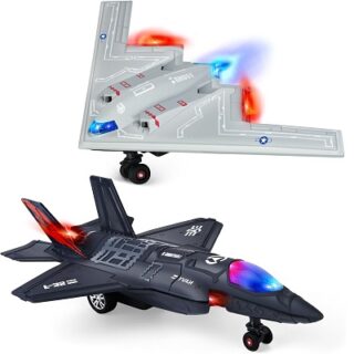 JUGUETE AVION DE GUERRA DE METAL 20 X 6 CM