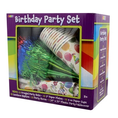 JUEGO DE FIESTA DE CUMPLEAÑOS DE 69 PIEZAS JOYIN