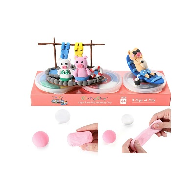 KIT DE ARCILLA DE MODELADO EN SECO AL AIRE PARA NIÑOS