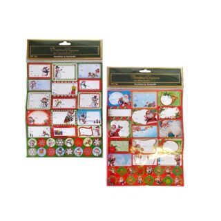 STICKERS NAVIDEÑOS PARA REGALO 62 PC