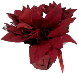 FLOR DE PASCUA DECORATIVA 31 CM