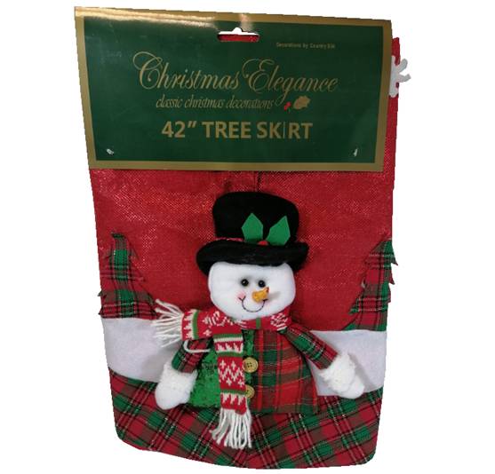 PIE DE ARBOL DE FELPA ROJO 101 CM NAVIDEÑO