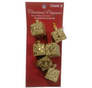 SET DE ADORNO NAVIDEÑOS PARA ARBOL 6 PC