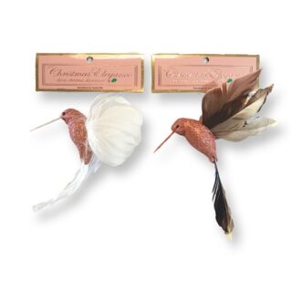 DECORACION NAVIDEÑA DE COLIBRI 16 CM