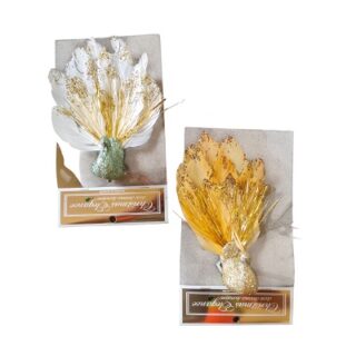 PAVORREALES NAVIDEÑOS DIFERENTES COLORES 19 CM