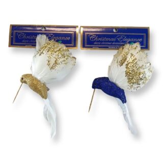 DECORACION NAVIDEÑA DE COLIBRI 20 CM