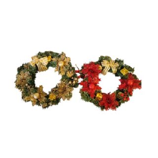 GUIRNALDA NAVIDEÑA 2 DISEÑOS 37 X 37 CM