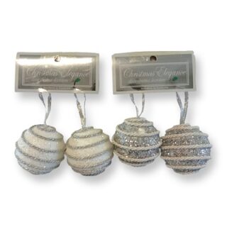 BOMBAS NAVIDEÑAS CON BRILLANTINA