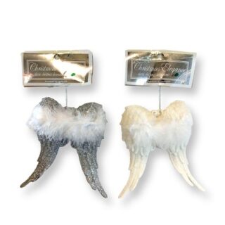 DECORACION NAVIDEÑA DE ALAS DE ANGEL 13 CM